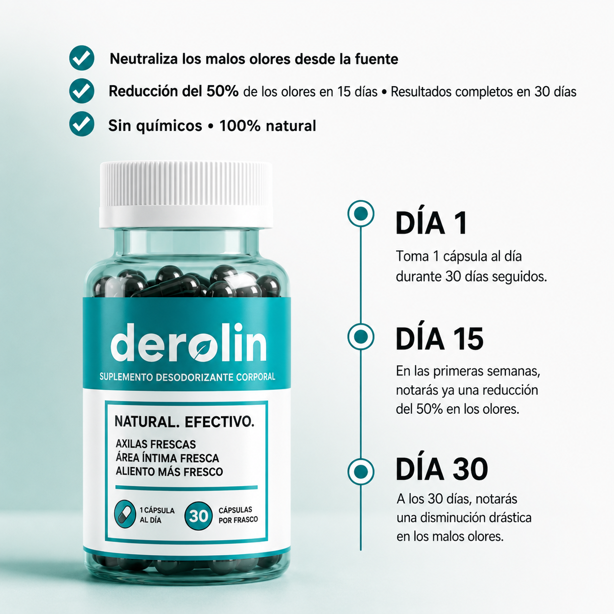 Derolin® - Suplemento natural para el control del aliento y el olor corporal