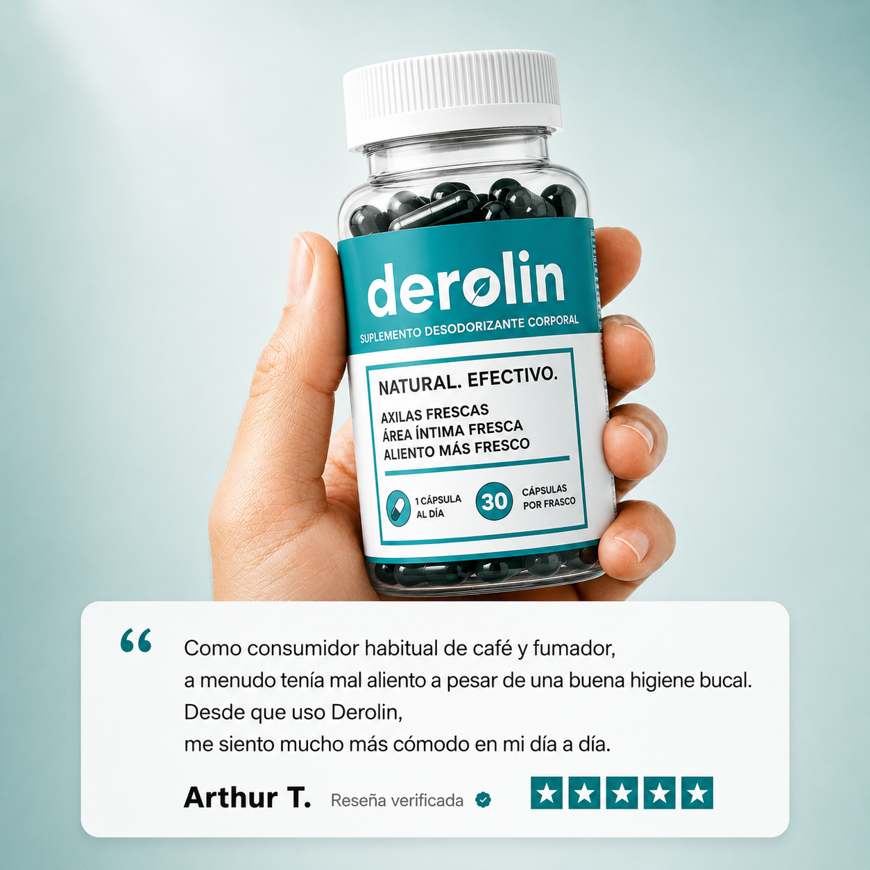Derolin® - Suplemento natural para el control del aliento y el olor corporal